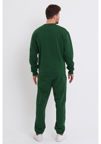 Erkek Fermuar Detaylı Sweatshirt Yeşil