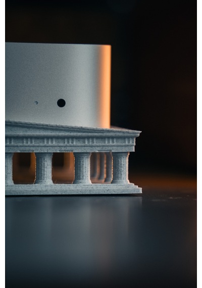 Apple Mac Mini Uyumlu Parthenon Tapınağı Tasarımlı Masaüstü Stand Ve Yükseltici Taban