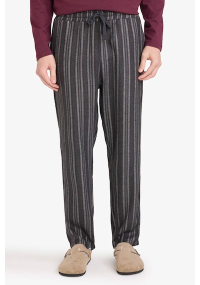 Defacto Regular Fit Çizgili Uzun Kollu 2li Flanel Takım G8179ax26spbr170 Bordo-br170