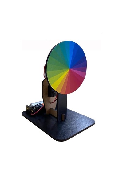 Artlantis Newton Renk Çarkı Yapım Seti 1 Adet 12x7x10 Cm Fen Bilimleri Deney Setleri Okul Sınıf Nevton Çarkı Genel