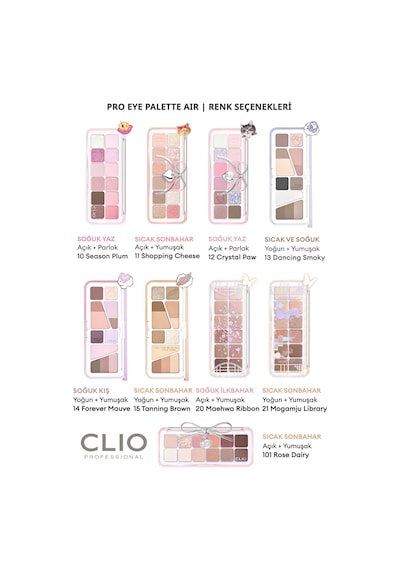 Clio Pro Eye Palette Air 02 Rose Connect
