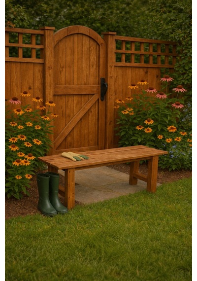 Masif Ahşap Bank Bench Sandalye Mutfak Bank Ceviz 100cm X 30cm Ceviz Renk Kahverengi Kahverengi