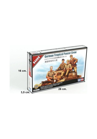 1/35 Alman Afrika Tank Mürettebatı Askeri Figür Maketi, Hobbyboss 84409