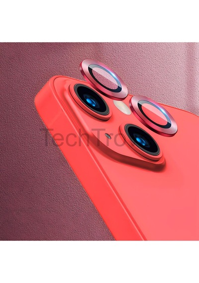 Apple İphone 13 Kamera Lens Koruyucu Parmak İzi Bırakmayan A+ Kalite Kırmızı
