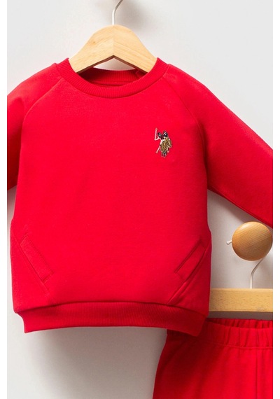 U.S. Polo Assn. Erkek Bebek 2 Li Takım - Kırmızı Kırmızı