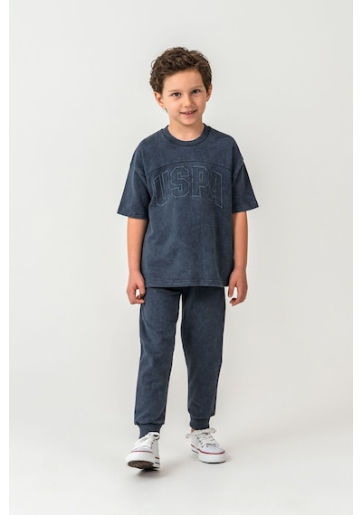 U.s. Polo Assn. Erkek Çocuk Gri Bermuda Takım Us2437-c-v3 Gri