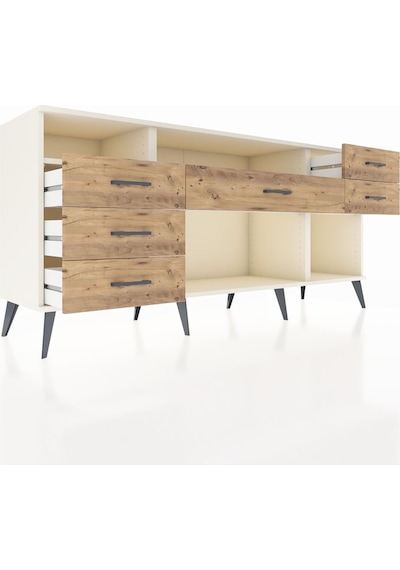 Hyperion Konsol 2 Raflı 6 Çekmeceli 176x44x83 Aytaşı-aytaşı/çam Aytaşı/çam Hyperion Konsol 2 Raflı 6 Çekmeceli 176x44x83 Aytaşı-aytaşı/çam Aytaşı/çam