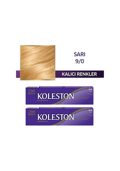 Wella Koleston Sıngle Tüp Boya 9/0 Sarı 2x Paket