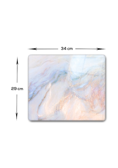 Cam Kesme Tahtası Supreme Mermer Görünümlü 29cm X 34cm