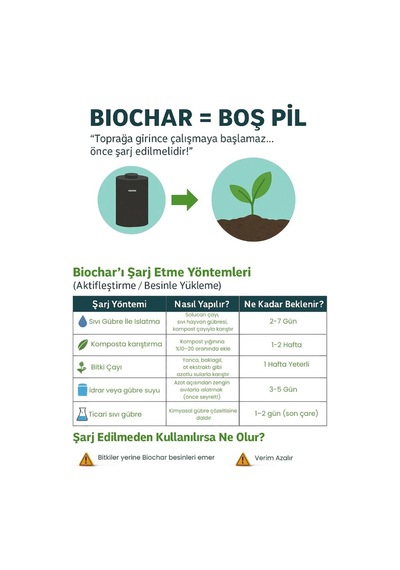 Prechar Meşe Odunu Bazlı Karbon Toprak Düzenleyici 1l Biochar 3mm Ve Altı 1 LT