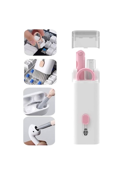 Çok Fonksıyonlu 7 In 1 Apple AirPods Uyumlu Klavye Ekran Kulaklık Temızleme Kıtı Evimdeyokyok