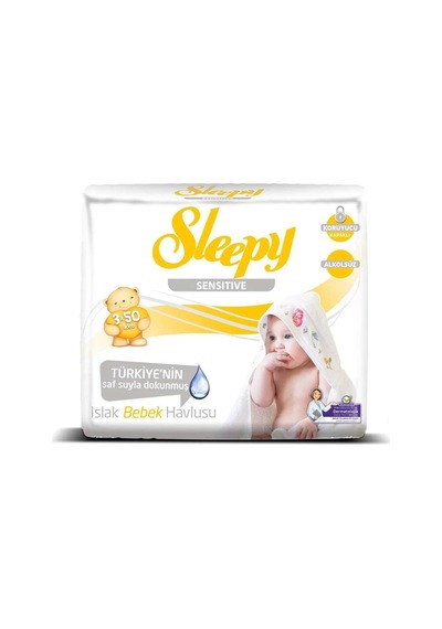 Sleepy Sensitive Islak Havlu Mendil 3Lü 150 Yaprak