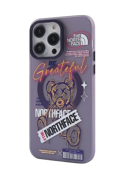 Apple İphone 14 Pro Kılıf Apollo Magneticsafe Desenli Kapak - Apollo Mor