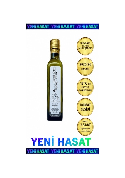 250 Ml Yüksek Polifenollü Bebek Zeytinyağı Erken Hasat Natürel Sızma Soğuk Sıkım Filtresiz