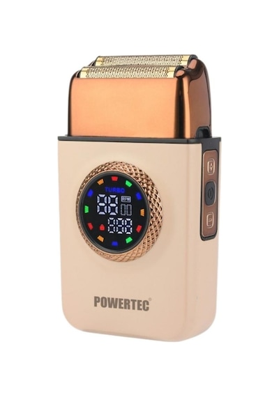 Powertec Tr-750 Göstergeli Type C Günlük Sakal Tıraş Makinesi 7500 Rpm Kahverengi