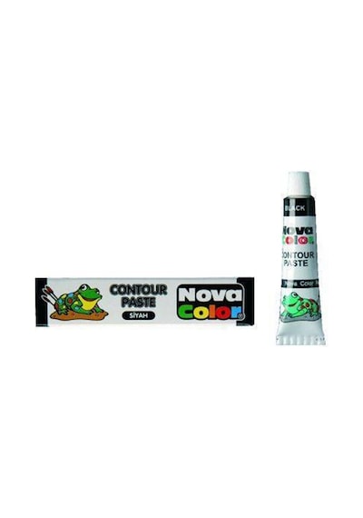 Novacolor Vitray Cam Boyası Kontürü Nc184 - Siyah
