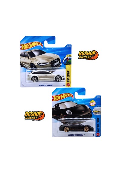 17 Audi Rs 6 Avant - Porsche 911 Carrera T 2 Li Set Karışık Renkler Ve Modeller