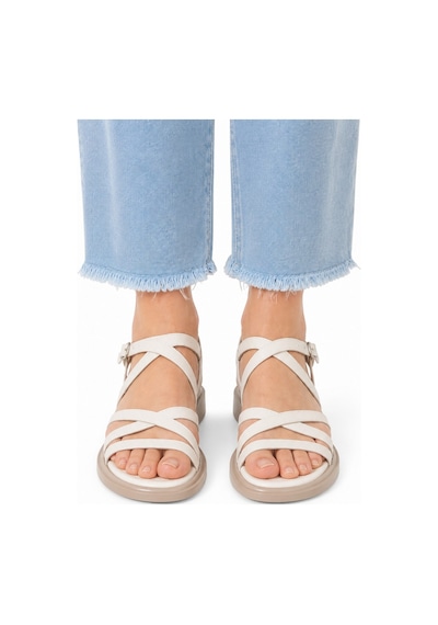 Dadwolf Rahat Taban Çok Bantlı Bilekten Tokalı Yazlık Gladyatör Model Düz Taban Sandalet Bej Dadwolf Rahat Taban Çok Bantlı Bilekten Tokalı Yazlık Gladyatör Model Düz Taban Sandalet Bej