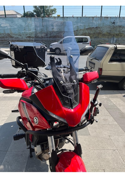 2020-24 Yamaha Tracer 700 Uzun Ön Cam Açık Füme Zeus 52cm 4mm Mt700 Açik Füme