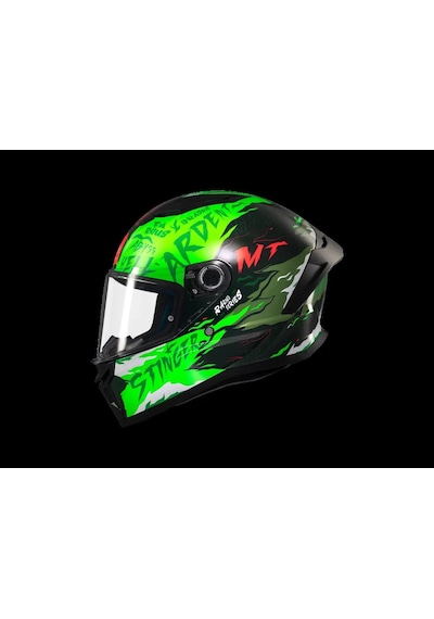 Mt Helmets Mt Stınger Ardent C6 Motosiklet Kaskı Siyah Yeşil