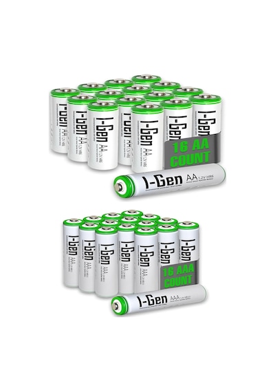 I-gen B183 16 Adet Aa 2700 Mah Şarjlı Kalem Pil + 16 Adet Aaa 900 Mah Şarjlı İnce Kalem Pil 1.2v