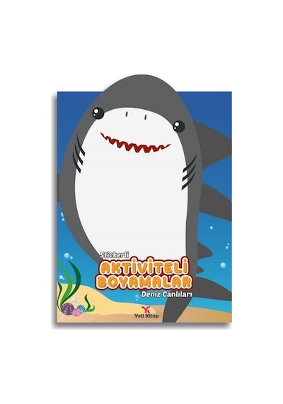 Stickerli Aktiviteli Boyamalar - Deniz Canlıları- Yeti Kitap