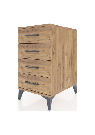 Kronos Komodin 4 Çekmeceli 44x59x80 Çam-çam Çam