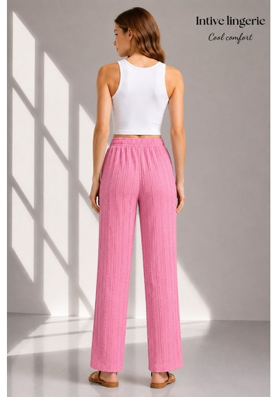 Intive Cool Comfort Müslin/waffle Kumaş İç Göstermez Pamuklu Nefes Alabilir Dokulu Yazlık Pantolon Pembe Intive Cool Comfort Müslin/waffle Kumaş İç Göstermez Pamuklu Nefes Alabilir Dokulu Yazlık Pantolon Pembe
