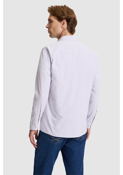 U.S. Polo Assn. U.s. Polo Assn. Erkek Lila Gömlek Desenli 50324659-vr034
