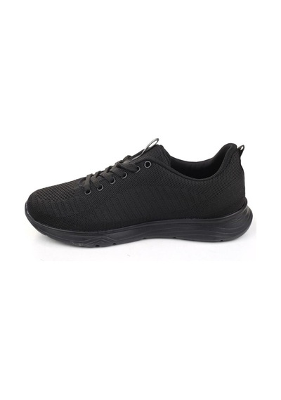 Volis Siyah Fileli Günlük Bağcıklı Çocuk Sneaker Ayakkabı 36-40 Siyah
