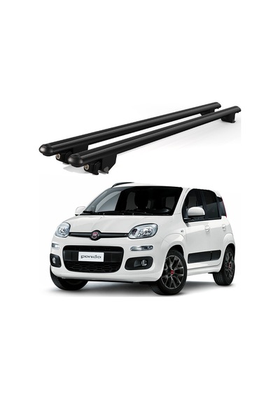 Kanca Fiat Panda 2012 Ve Sonrası Uyumlu Siyah Kilitli Ara Atkı 120cm Port Bagaj Tavan Barı