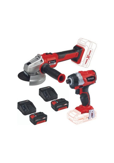 Einhell AXXİO 18/115 Q Avuç Taşlama TE-CI 18 Bl Vidalama 2 x 4.0 Ah