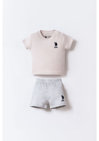 U.s. Polo Assn. Erkek Bebek Kahverengi Şort Takım Kahverengi