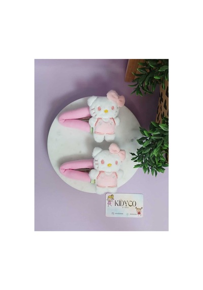 Peluş Figürlü Çıt Çıt Toka 10 Cm 1 Adet Çok Renkli