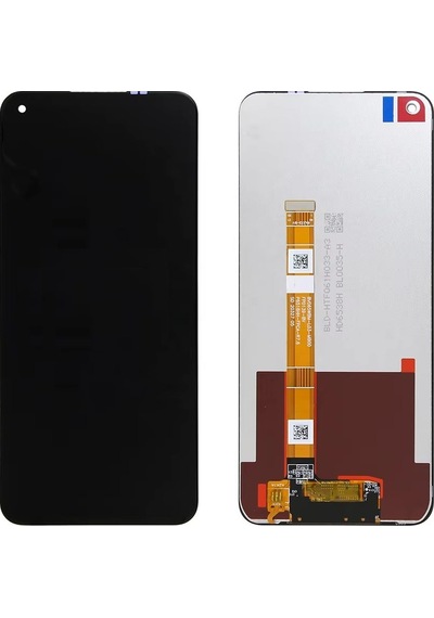 Oppo A53 - A53s Uyumlu Lcd Ekran Siyah Çıtasız A+++ Süper Kalite