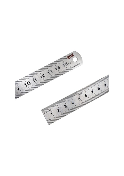 Rox 0198 Çift Taraflı Çelik Cetvel 150 Mm