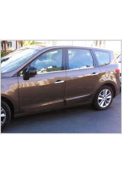 Renault Scenic Paslanmaz Krom Cam Çıta 4 Prç 2009-2016 Arası
