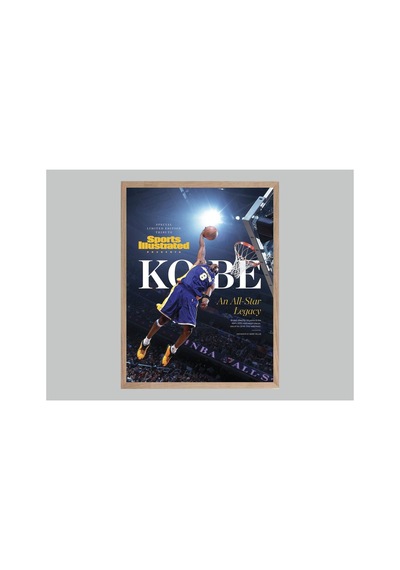 Poster Kobe Bryant Ahşap Çerçeveli Basketbol Tablo Çok Renkli - 869082953 Çok Renkli