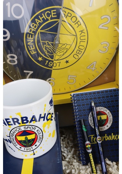 X Dekomus Lisanslı Fenerbahçe Özel Kutulu Premıum 20 Parça Full Yetişkin Seti Saat,termos,futbol Topu