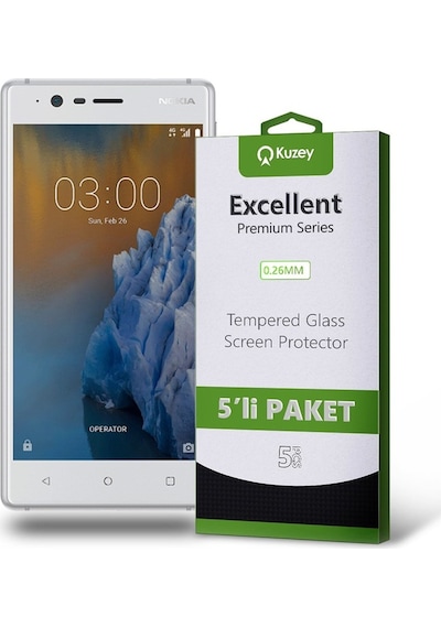 Nokia 3 Ekran Koruyucu Cam 5 Adet (534067956) 20 Tl Fark Ile Apple  Uyumlu iPhone Hızlı Şarj Kablosu