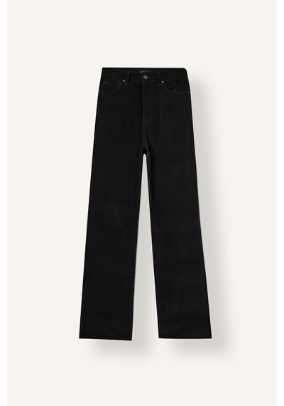 Defacto Straight Fit Yüksek Bel Duble Paça Uzun Gabardin Pantolon I9665ax26aubk81 Siyah-bk81