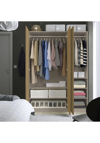 Ikea Çok Renkli Modern Kapaklı Gardırop 150x60x201 Cm