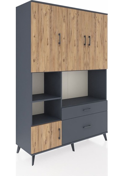 Hyperion Dolap 7 Raflı 2 Çekmeceli 5 Kapaklı 132x44x195 Antrasit-çam/antrasit Atlas Çam/antrasıt Hyperion Dolap 7 Raflı 2 Çekmeceli 5 Kapaklı 132x44x195 Antrasit-çam/antrasit Atlas Çam/antrasıt