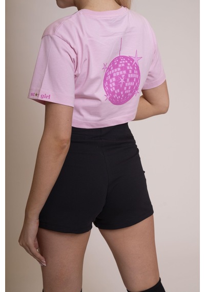 Afloow Delicate Kadın Pembe Oversize Kısa Kollu Crop Tişört %100 Pamuk Sırtı Baskılı Disco Top Tasarımı, Günlük Rahat Stil, Sokak Modası Pembe Afloow Delicate Kadın Pembe Oversize Kısa Kollu Crop Tişört %100 Pamuk Sırtı Baskılı Disco Top Tasarımı, Günlük Rahat Stil, Sokak Modası Pembe