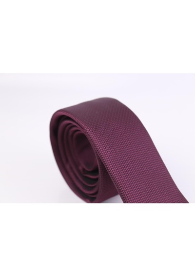 Demfashion Özel Desenli Kravat Mendil Seti - Bordo (533064189) Bordo