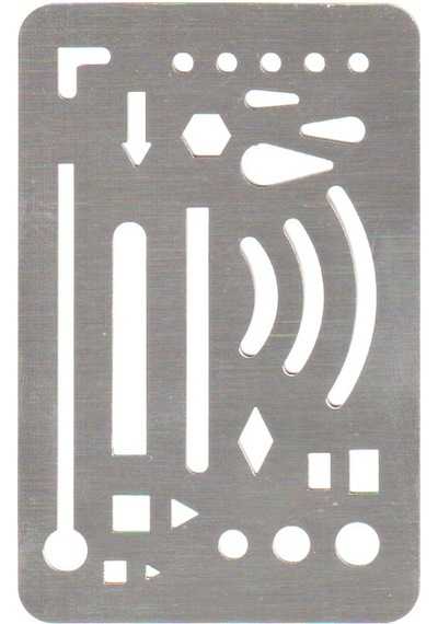 Lutart Metal Silgi Şablonu 85X55 Mm La-St5