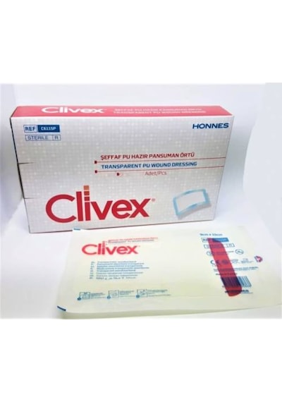 Clivex Steril Su Geçirmez Pedli Film Örtü 9 x 25 CM 25 Adet