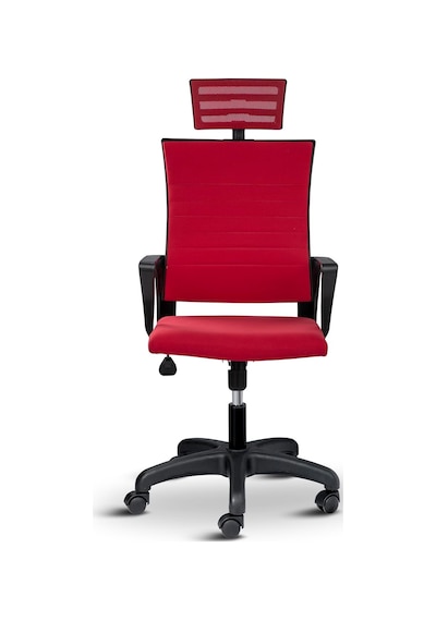 Rigel Ergonomik Ofis Koltuğu, Başlıklı, Yükseklik Ayarlı, Silinebilir Kumaş, Plastik Ayaklı Diğer