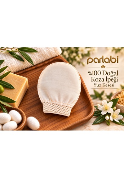 % 100 Doğal Koza İpek Yüz Peeling Kese