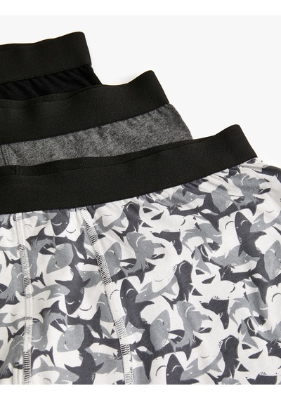Koton 3'lü Boxer Seti Desenli Ve Basic Pamuklu Antrasit Melange 4slm90050mk Antrasit Melanj Koton 3'lü Boxer Seti Desenli Ve Basic Pamuklu Antrasit Melange 4slm90050mk Antrasit Melanj